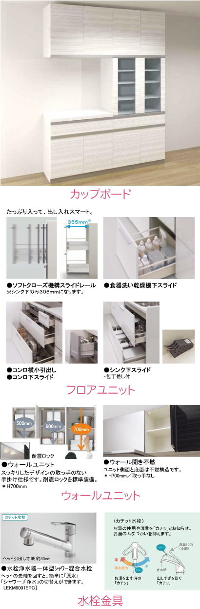 収納３システムキッチン